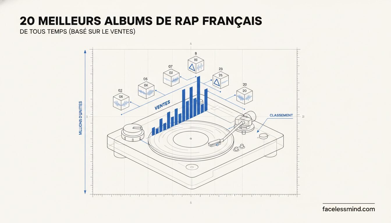 20 meilleurs albums de rap français de tous les temps (basé sur les ventes)