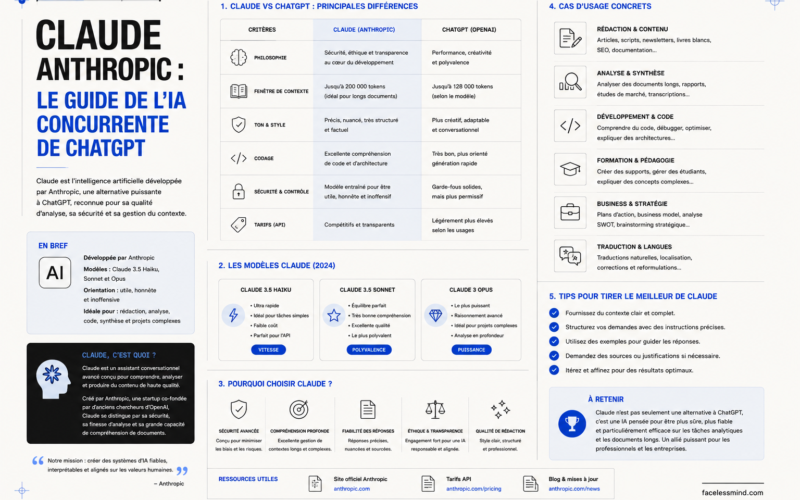 Claude (Anthropic) : le guide complet 2026 de l'IA qui rivalise avec ChatGPT