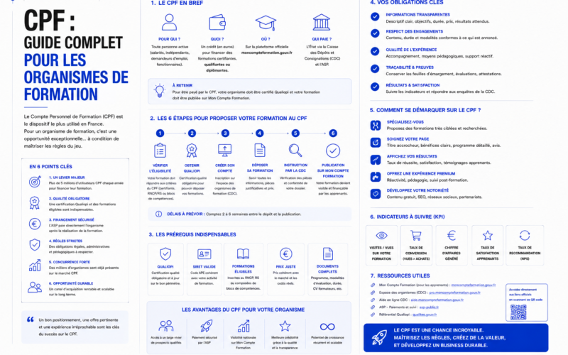 CPF en 2026 : le guide complet pour les organismes de formation