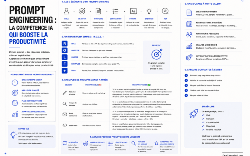 Prompt engineering : la compétence IA qui multiplie votre productivité par 5