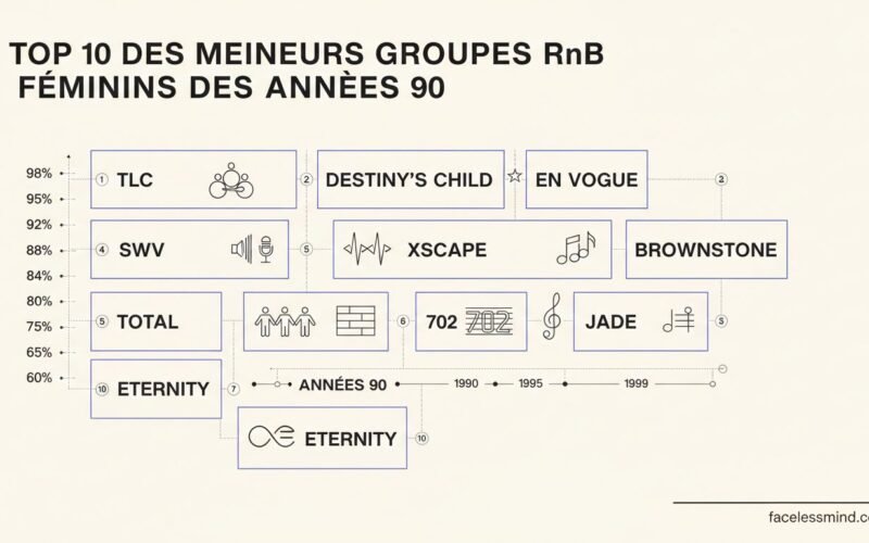 Top 10 des meilleures groupes RnB féminins des années 90 (girls band)