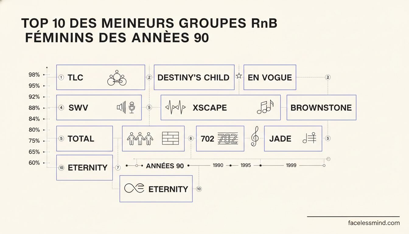 Top 10 des meilleures groupes RnB féminins des années 90 (girls band)