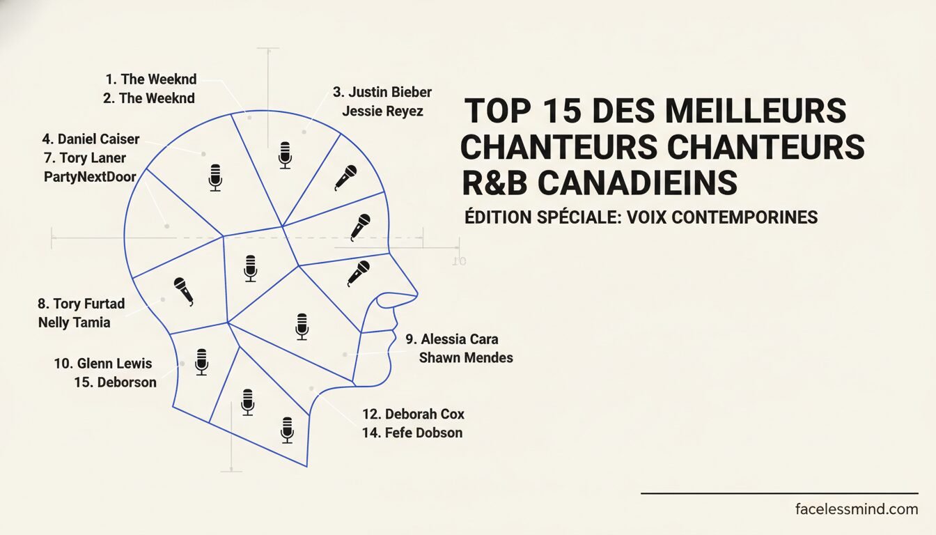 Top 15 des meilleurs chanteurs RnB canadiens : Liste 2026 chanteurs R&B du Canada